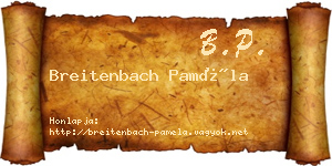 Breitenbach Paméla névjegykártya